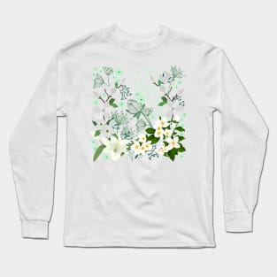 White Blossoms Courage Long Sleeve T-Shirt